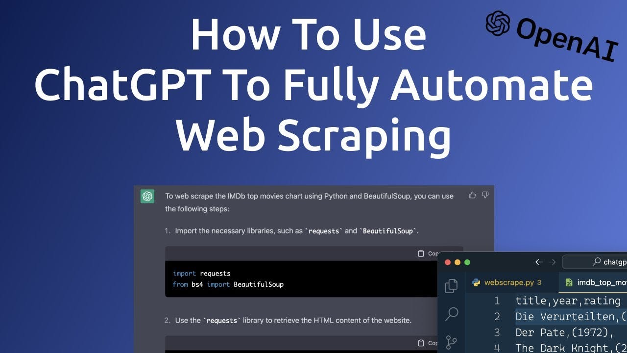How to Build a ChatGPT Web Scraper in No Time