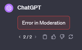 How to Fix Error in Moderation ChatGPT?