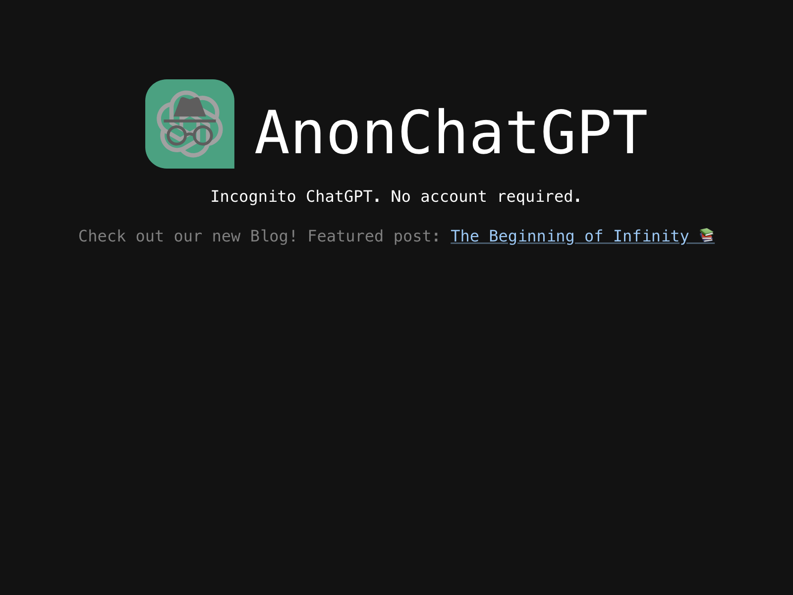 Anonchatgpt preview