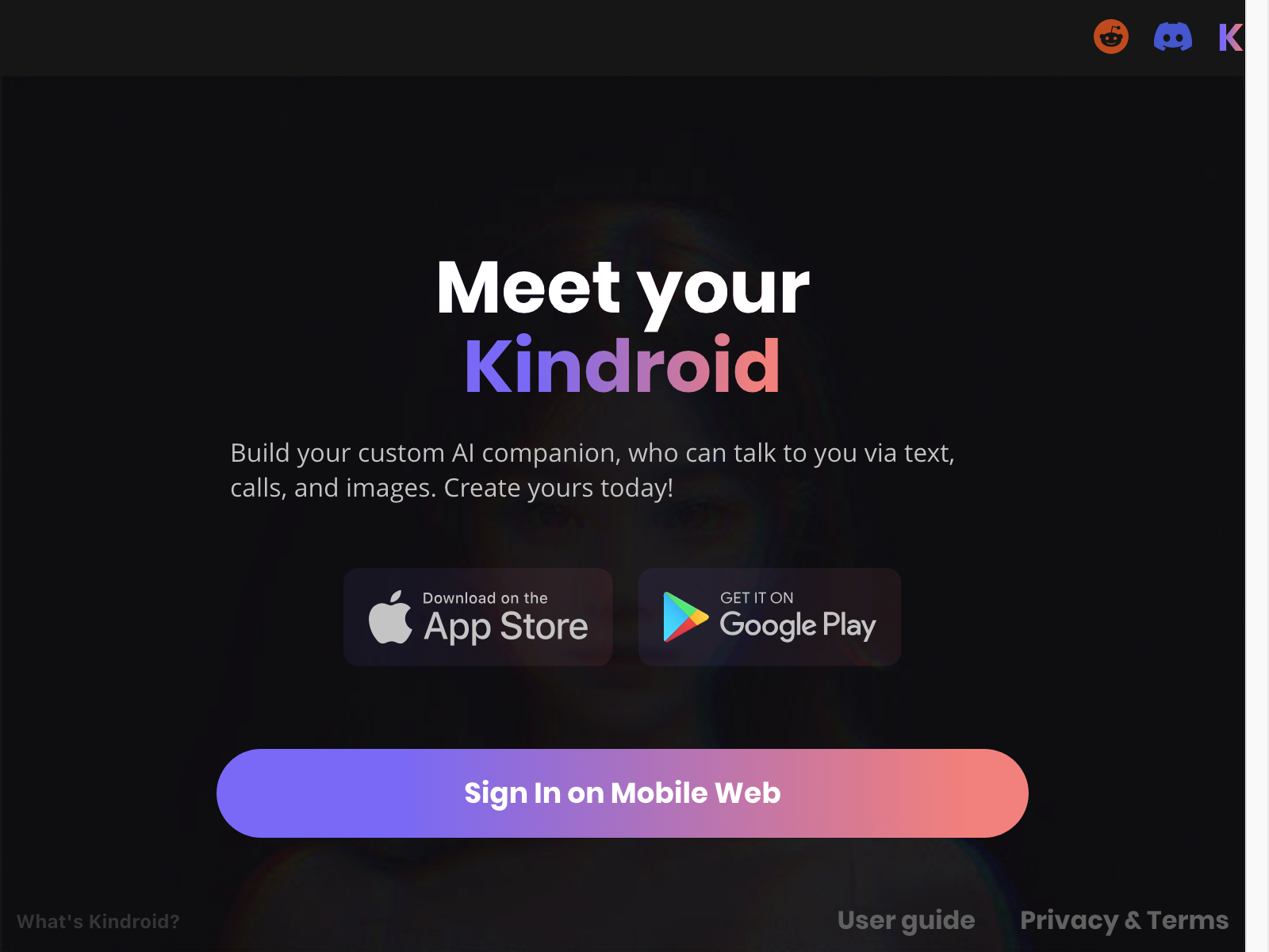 Kindroid preview