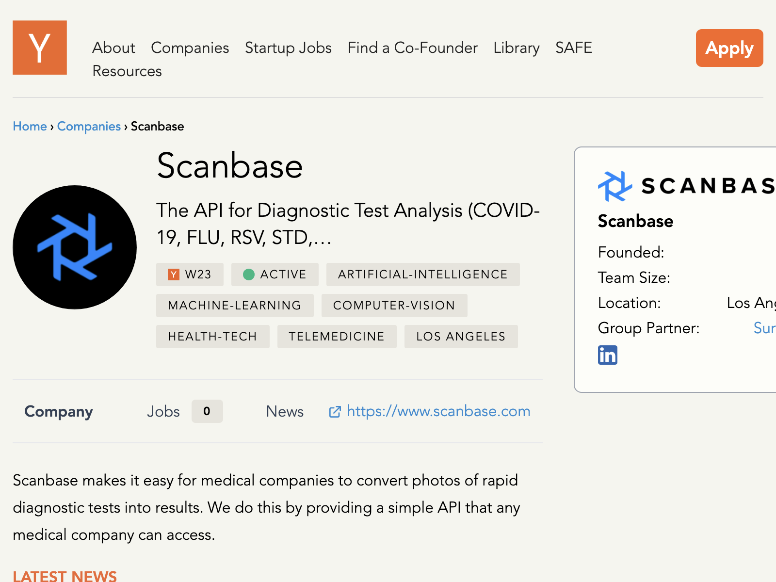 Scanbase Api preview