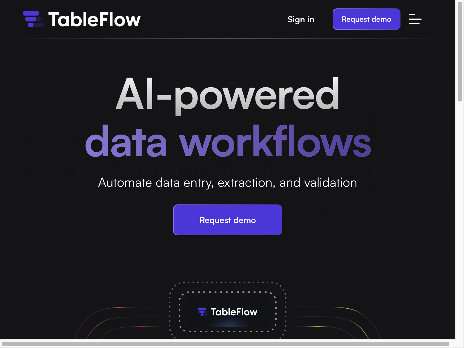Tableflow Screenshot